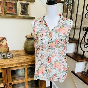 Ambiance Apparel Floral Blouse